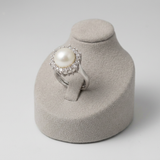 Anello con perla coltivata bianca | Felicia