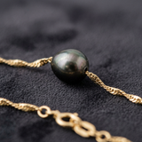 Bracciale con perle in oro giallo | Ashley