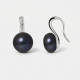 Orecchini di perle coltivate nere | Moea