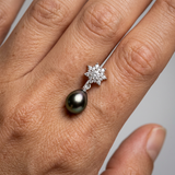 Orecchini - Perle coltivate di Tahiti - Diametro della pera 8-9 mm - Gioielli da donna - Argento sterling 925