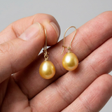 Orecchini - Perle coltivate d'acqua dolce - Diametro pera 9-10 mm Oro - Gioielli da donna - Oro giallo
