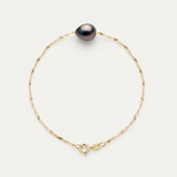 Bracciale con perle in oro giallo | Ashley