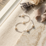 Bracciale con perle Cutlure - Diametro 9-10 mm Bianco