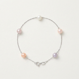 Bracciale Perle Taglio Rotonde 6-7 mm Multicolor