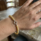 Bracciale - Perle Coltivate Rotonde 6-7 mm Oro - Oro Giallo