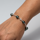 Bracciale - Perle coltivate di Tahiti - Diametro 9-10 mm - Gioielli da donna