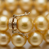 Bracciale portafortuna - Perla d'acqua dolce - Rotonda 5-6 mm Oro