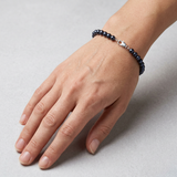 Bracciale - Perle coltivate rotonde 5-6 mm Nera Tahiti - Gioielli da Donna - Oro bianco