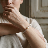 Bracciale con perle Cutlure - Diametro 9-10 mm Bianco