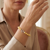 Bracciale - Perle Coltivate Rotonde 6-7 mm Oro - Oro Giallo