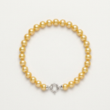 Bracciale - Perle Coltivate Rotonde 6-7 mm Oro - Oro Giallo