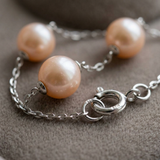 Bracciale Perle Cutlure Rotonde 6-7 mm Rosa