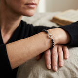 Bracciale in argento e perle coltivate nere | Esme
