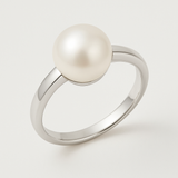 Perle coltivate d'acqua dolce - Rotonde 8-9 mm Bianche - Oro bianco