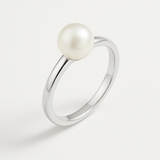 Anello rigido - Perla coltivata d'acqua dolce - Diametro 6-7 mm Bianco - Gioielli da donna - Argento sterling 925