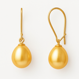 Orecchini - Perle coltivate d'acqua dolce - Diametro pera 9-10 mm Oro - Gioielli da donna - Oro giallo