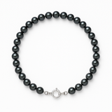 Bracciale rotondo con perle coltivate 4-5 mm Nera Tahiti - Gioielli da donna