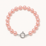 Bracciale con perline rotonde Cutlure 6-7 mm Rosa naturale-