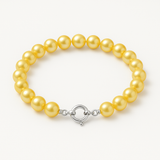 Bracciale - Perle Coltivate Rotonde 6-7 mm Oro - Oro Giallo