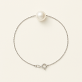 Bracciale - Perla coltivata - Diametro 8-9 mm Bianca - Argento
