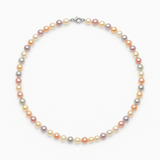 Collana Perle Taglio Rotonde 4-5 mm Multicolor