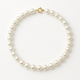 Collana - Perle coltivate d'acqua dolce - Diametro 8-9 mm Bianco - Gioielli da donna - Oro bianco