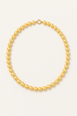Collana - Perle coltivate d'acqua dolce rotonde 6-7 mm Oro - Oro giallo
