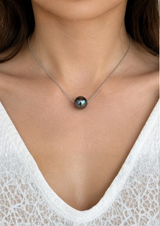 Collana di perle di Tahiti in oro bianco | Orsolina