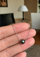 Collana di perle di Tahiti in oro bianco | Orsolina